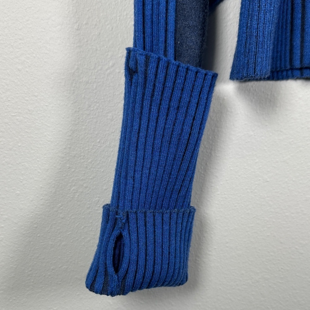 Daily Practice Anthropologie Two Tone Knit Set Zip Top S Leggings XS Athleisure - Picture 8 of 15